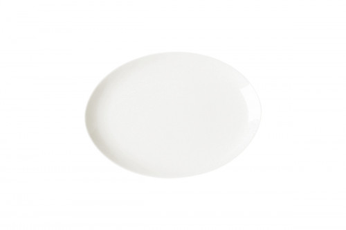 Plat ovale ivoire porcelaine vitrifiée 21x15 cm Nano Rak