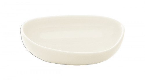 Coupelle ovale ivoire porcelaine vitrifiée 8 cm Nabur Rak