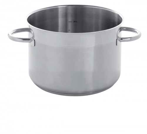 Braisière inox Sans revêtement Sans couvercle Ø 40 cm 25 cm 31,4 L Qualiplus Pro.cooker