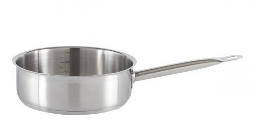 Sauteuse droite inox Ø 28 cm 9 cm 5,5 L Qualiplus Pro.cooker