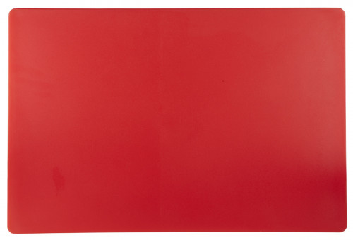 Planche à découper polyéthylène haute densité (pehd) rouge 60x40 cm Pâtissier Sans rigole Réversible Pro.cooker