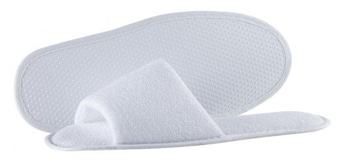 Chaussons bout ouvert rond blanc 43 Essentials Collection (100 pièces)