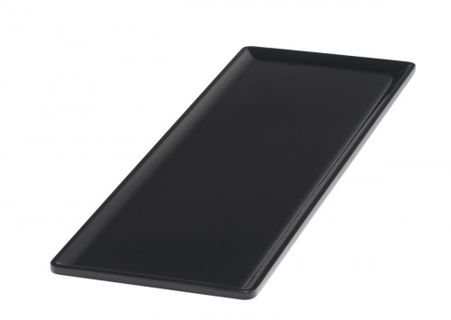 Plat GN2/4 noir mélamine 53 cm Vestah Platex