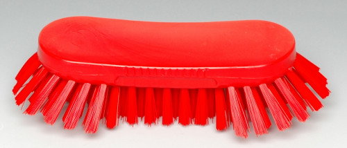 Brosse papillon mi-dur rouge 24 cm Thomas