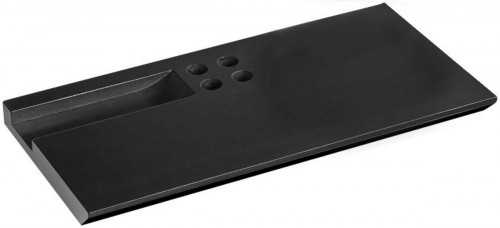 Plateau de courtoisie noir 40x20x2,5 cm Courtoisy