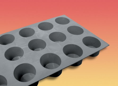 Plaque 15 mini muffins silicone GN 1/3 30x17,6x3,5 cm Elastomoule De Buyer