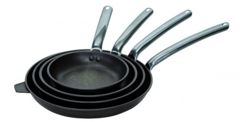 Poêle rond fonte d'aluminium Revêtement anti-adhésif Ø 32 cm 4,5 cm Choc Extreme De Buyer