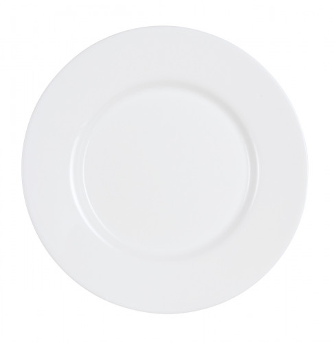 Assiette plate rond blanc verre opal Ø 19 cm Everyday Luminarc
