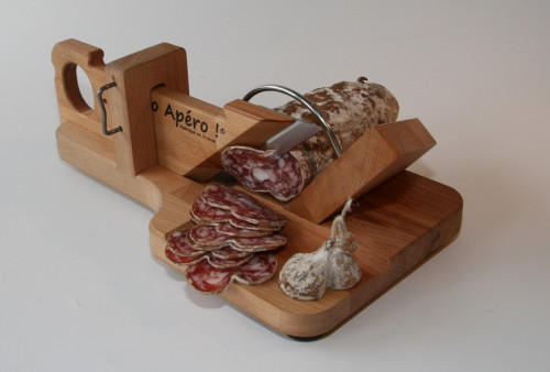 Guillotine à saucisson bois 28x15,5x10,5 cm Sans virole