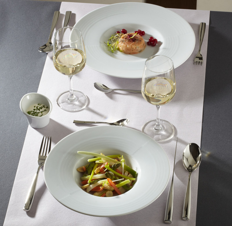 Assiette plate rond blanc porcelaine Ø 31 cm Gourmet