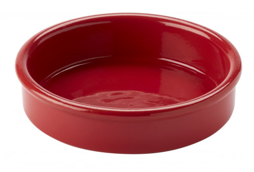 Assiette catalane rond rouge terre cuite Ø 11,5 cm Catalane Pro.mundi