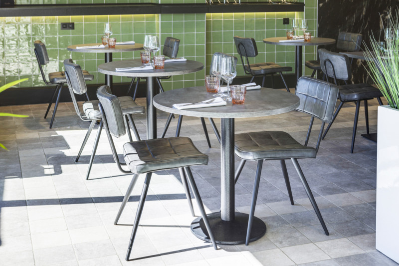 Pied de table bar noir Ø 43 cm Rome Flexmob