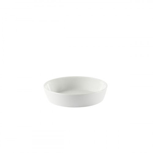 Plat à crème brûlée rond blanc porcelaine Ø 14 cm Prismo Pro.mundi