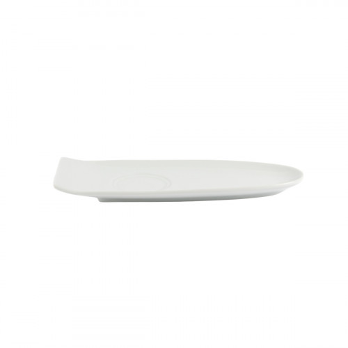 Sous-tasse à café gourmand ovale blanc porcelaine 23 cm Prismo Pro.mundi