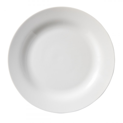 Assiette plate rond blanc porcelaine Ø 27 cm Bazik Essentials Collection