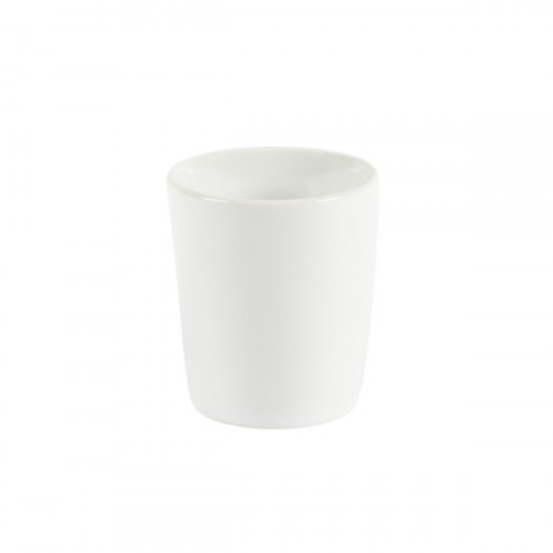 Gobelet rond blanc grès émaillé 10 cl Ø 6 cm Prismo Pro.mundi