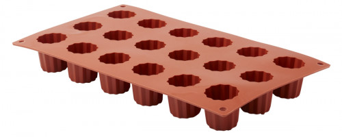 Plaque 18 mini cannelés silicone GN 1/3 29,5x17,5x3,5 cm Pro.cooker