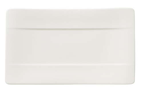 Assiette plate rectangulaire ivoire porcelaine bone china 24x14 cm Modern Grace Villeroy & Boch