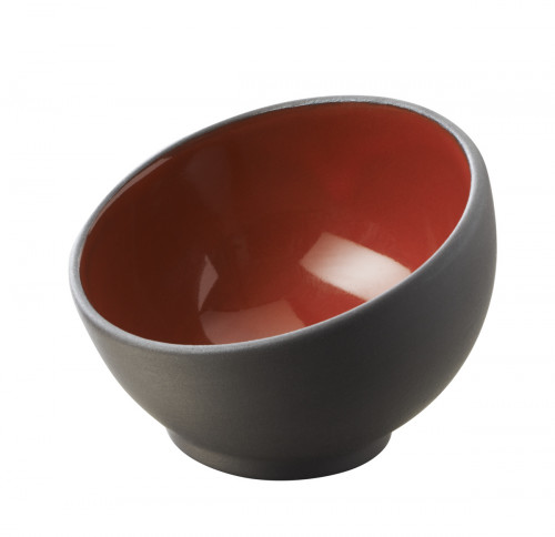 Mise en bouche rond rouge porcelaine culinaire Ø 7,5 cm Solid Revol