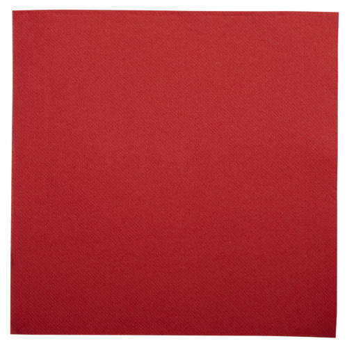 Serviette rouge ouate de cellulose 38x38 cm Lisah Pro.mundi (50 pièces)
