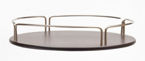 Plateau pour chariot carré brun bois 65 cm Roma Zepe