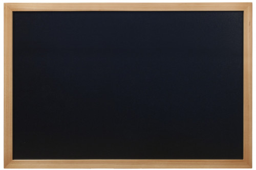 Ardoise rectangulaire noir 80x60 cm Woody Securit