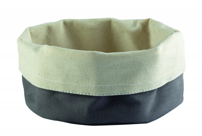 Corbeille rond taupe coton Ø 17 cm 8 cm Artiss Pro.mundi