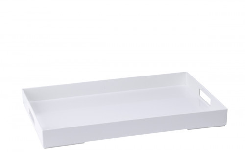 Plateau room service mélamine blanc 60x40 cm Vestah Platex