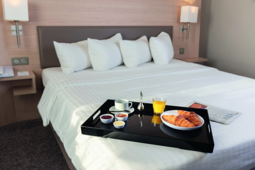 Plateau room service mélamine noir 60x40 cm Vestah Platex
