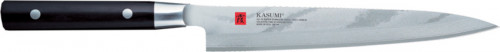 Couteau yanagiba 21 cm acier bois compressé unie Kasumi Damas Kasumi