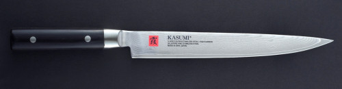 Couteau à découper 24 cm acier bois compressé unie Kasumi Damas Kasumi