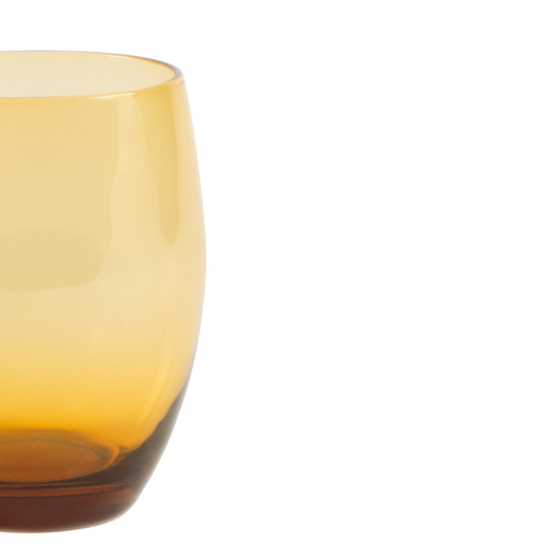 Gobelet forme basse jaune verre 30 cl Baya Pro.mundi