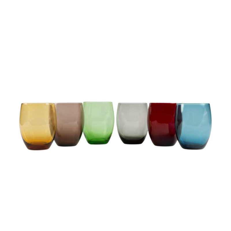Gobelet forme basse jaune verre 30 cl Baya Pro.mundi