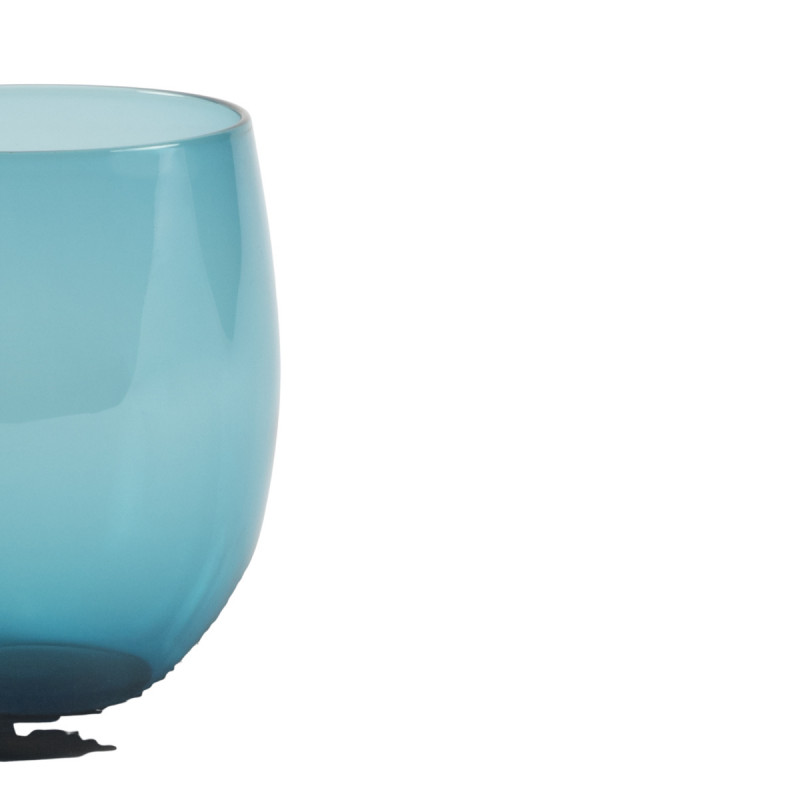 Gobelet forme basse bleu verre 30 cl Baya Pro.mundi