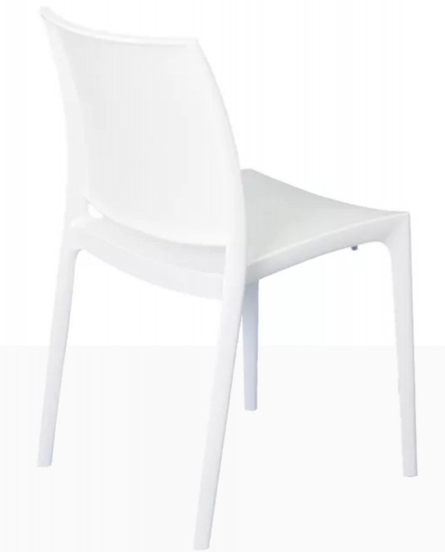 Chaise blanc 81x44x50 cm Maya Flexmob