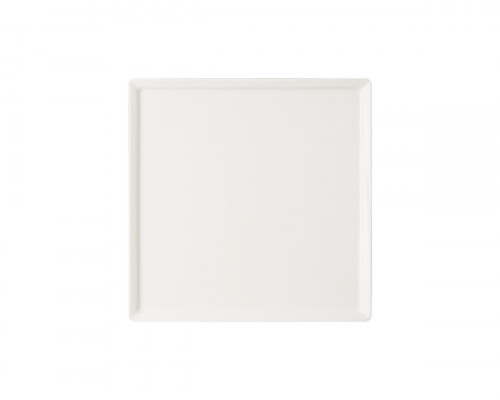 Assiette plate carré ivoire porcelaine vitrifiée 20,8x20,8 cm Allspice Rak