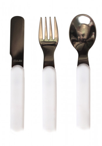 Cuillère blanc ABS 14,5 cm Vaisselle Enfance Plastorex