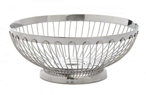 Corbeille rond inox Ø 17 cm 7,6 cm Pro.mundi