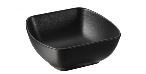 Bol carré noir porcelaine culinaire 14,5 cm Club Revol