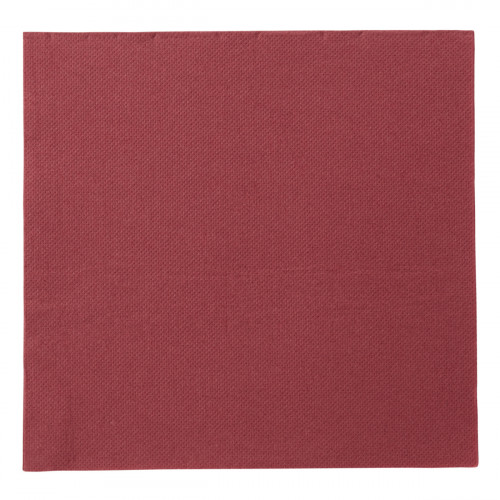 Serviette bordeaux ouate de cellulose 38x38 cm Lisah Pro.mundi (50 pièces)