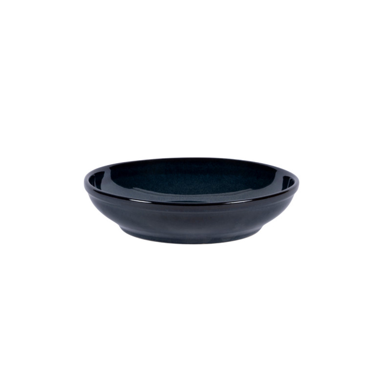 Assiette creuse rond bleu grès émaillé Ø 23 cm Gres Couleur Pro.mundi