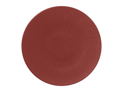 Assiette plate rond rouge magma porcelaine vitrifiée Ø 30,7 cm Neo Fusion Rak