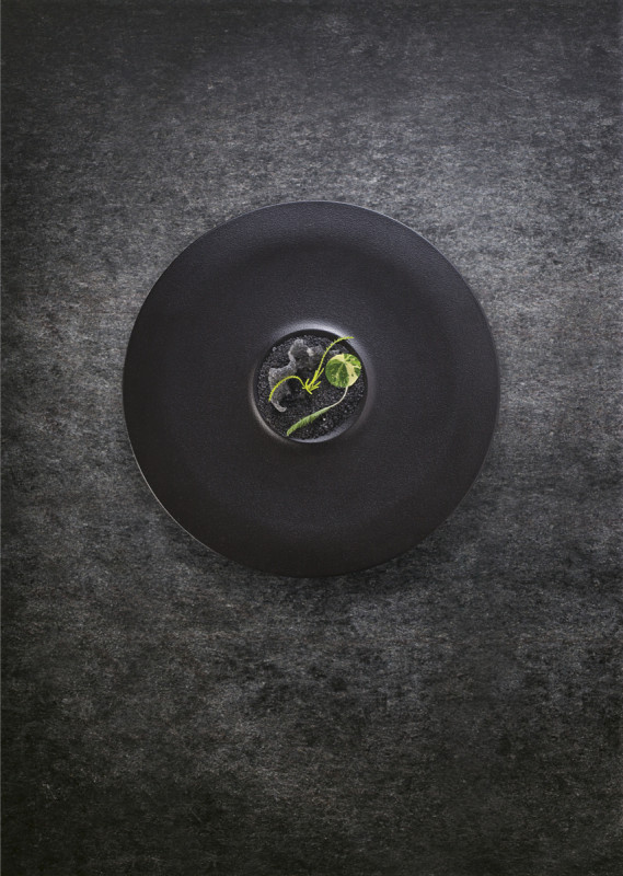 Assiette extra creuse rond noir porcelaine vitrifiée Ø 30,3 cm Neo Fusion Rak
