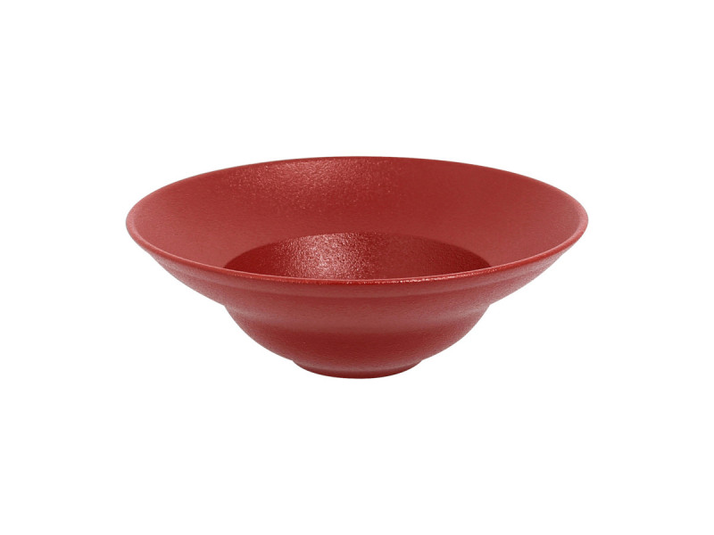 Assiette extra creuse rond rouge porcelaine vitrifiée Ø 26,1 cm Neo Fusion Rak