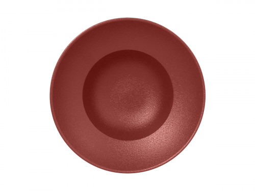 Assiette extra creuse rond rouge porcelaine vitrifiée Ø 22,7 cm Neo Fusion Rak