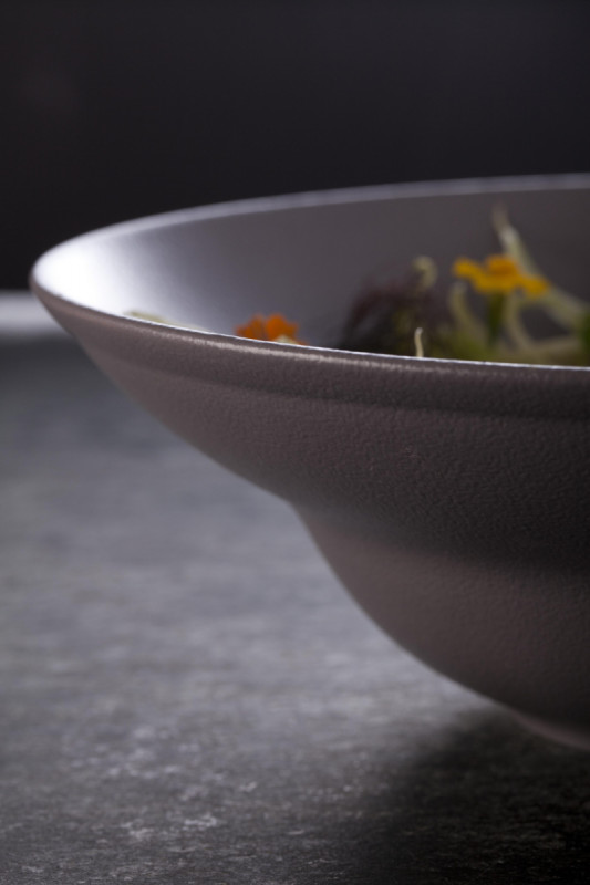 Assiette extra creuse rond rouge porcelaine vitrifiée Ø 22,7 cm Neo Fusion Rak