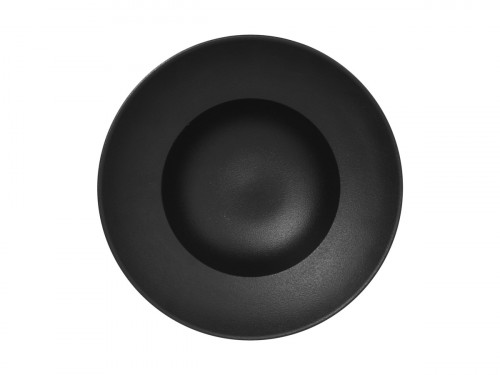 Assiette extra creuse rond noir porcelaine vitrifiée Ø 28,5 cm Neo Fusion Rak