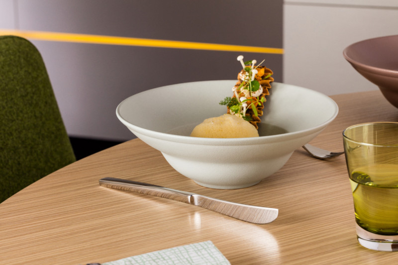 Assiette extra creuse rond noir porcelaine vitrifiée Ø 28,5 cm Neo Fusion Rak