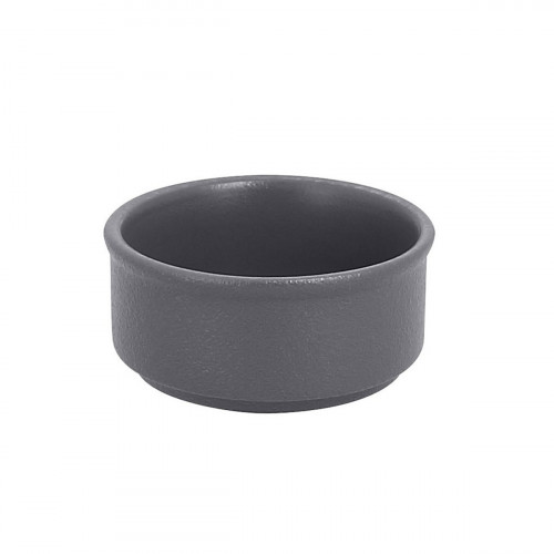 Ramequin rond Gris stone porcelaine vitrifiée Ø 8 cm Neo Fusion Rak