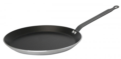 Poêle à crêpe rond aluminium Revêtement anti-adhésif Ø 26 cm Choc Resto Induction De Buyer